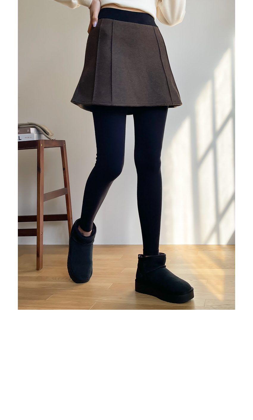 모직핀턱 플레어 피치기모 치마레깅스 상세 이미지 23